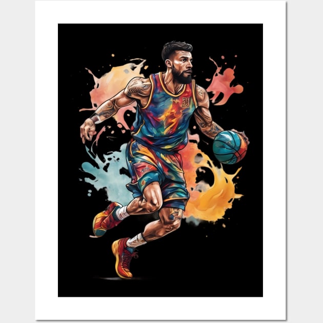 Basketball Art Wall Art by animegirlnft